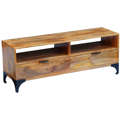 TV Stand Mango Wood 120x35x45 cm - OLBRIT