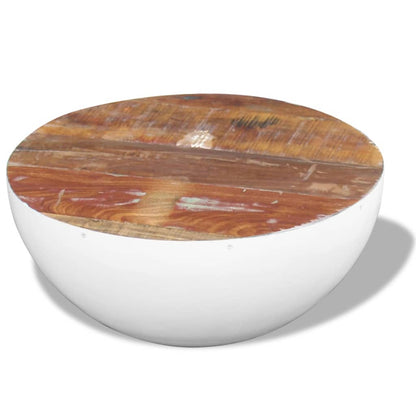 Bowl Shaped Coffee Table Solid Reclaimed Wood 60x60x30 cm - OLBRIT