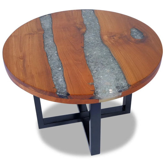 Coffee Table Teak Resin 60 cm - OLBRIT