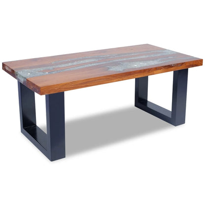 Coffee Table Teak Resin 100x50 cm - OLBRIT