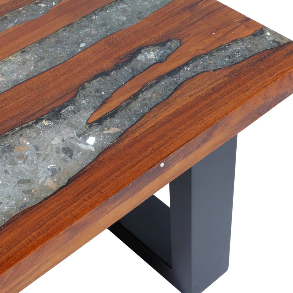 Coffee Table Teak Resin 100x50 cm - OLBRIT