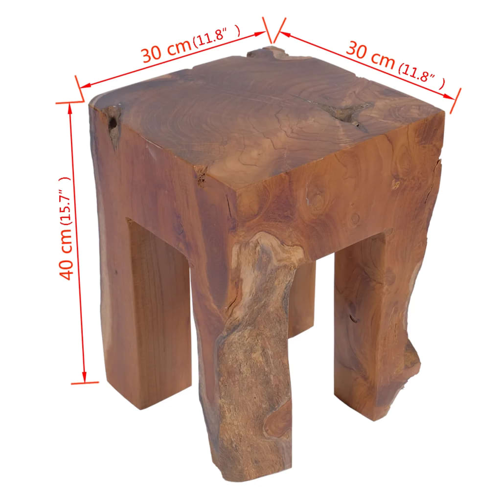 Stool Solid Teak Wood - OLBRIT