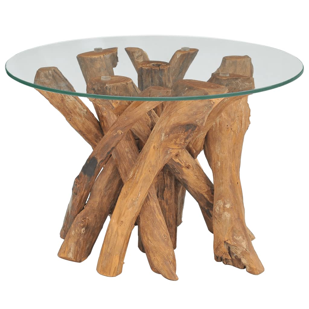 Coffee Table Solid Teak Driftwood 60 cm - OLBRIT