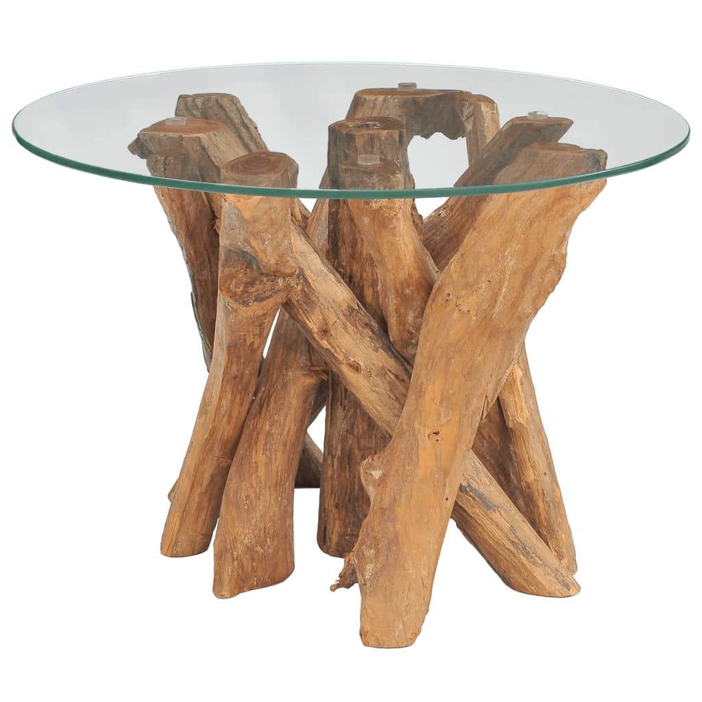 Coffee Table Solid Teak Driftwood 60 cm - OLBRIT