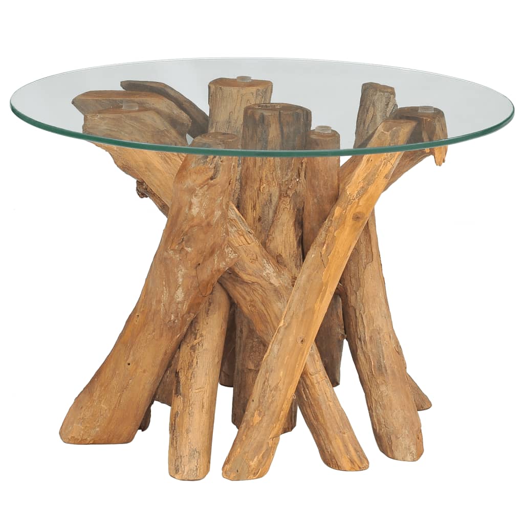 Coffee Table Solid Teak Driftwood 60 cm - OLBRIT