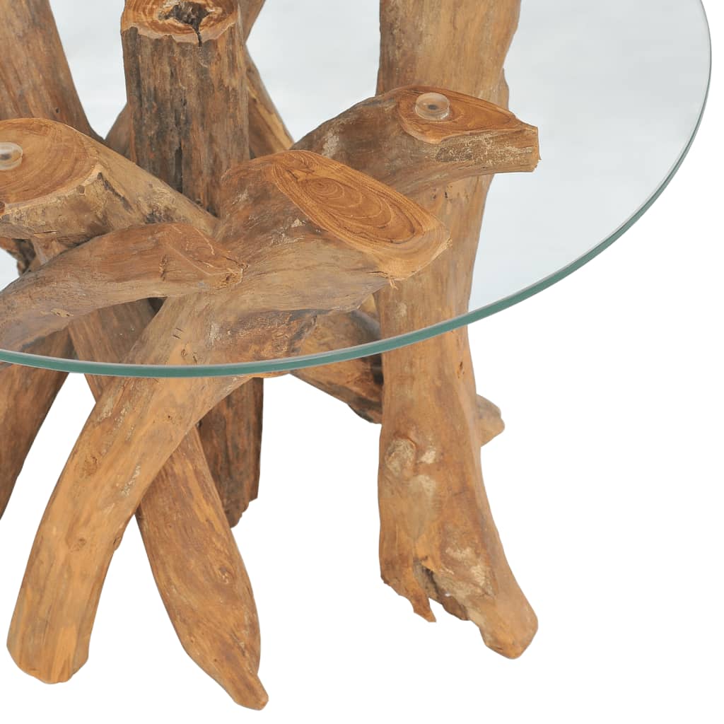 Coffee Table Solid Teak Driftwood 60 cm - OLBRIT