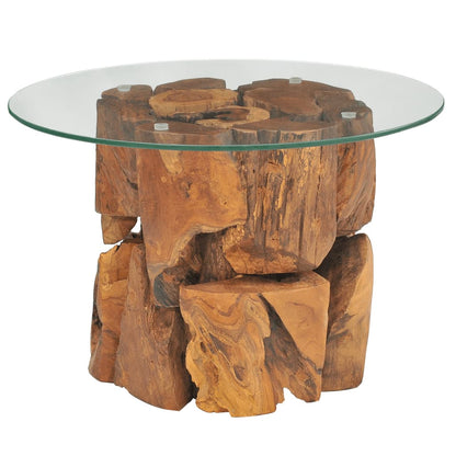 Coffee Table Solid Teak Driftwood 60 cm - OLBRIT