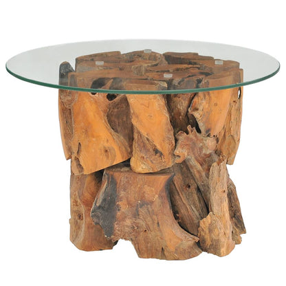 Coffee Table Solid Teak Driftwood 60 cm - OLBRIT