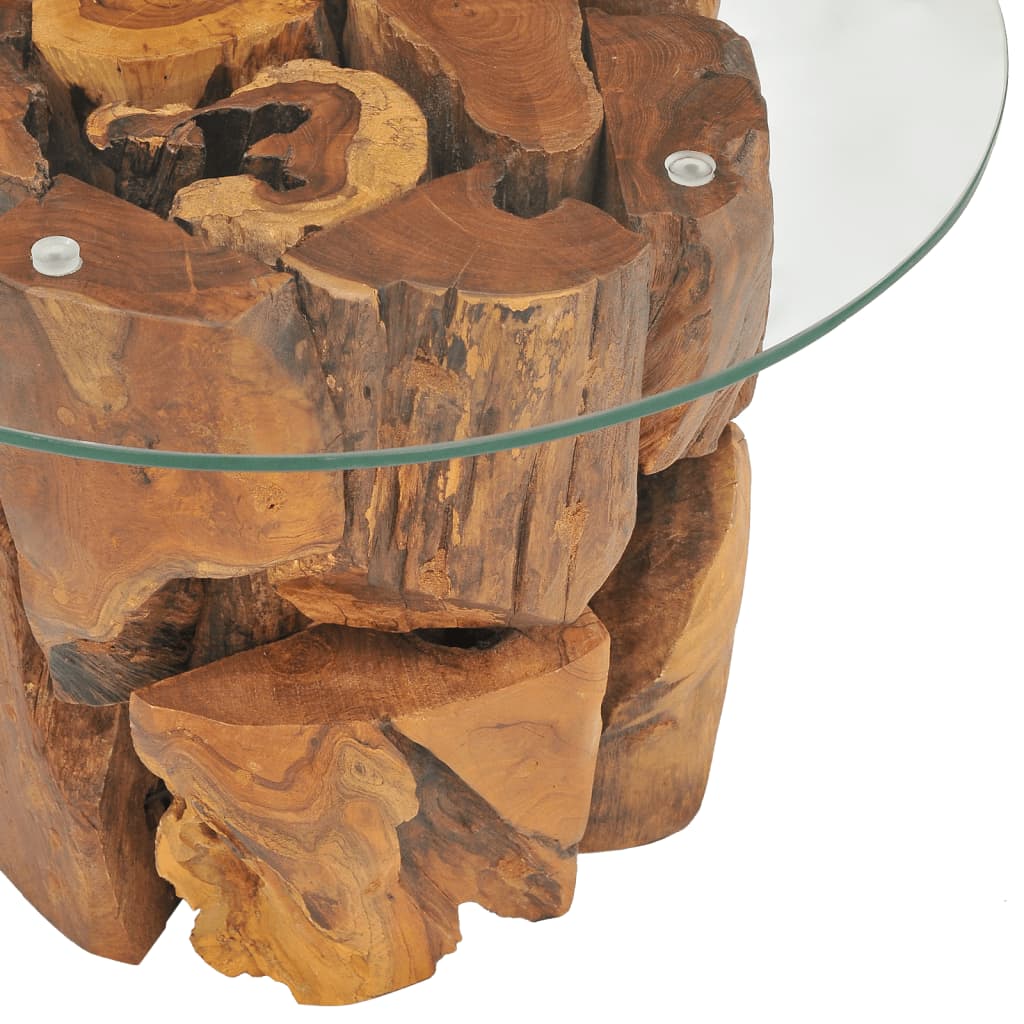 Coffee Table Solid Teak Driftwood 60 cm - OLBRIT