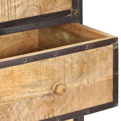 Sideboard 140x40x80 cm Solid Mango Wood - OLBRIT