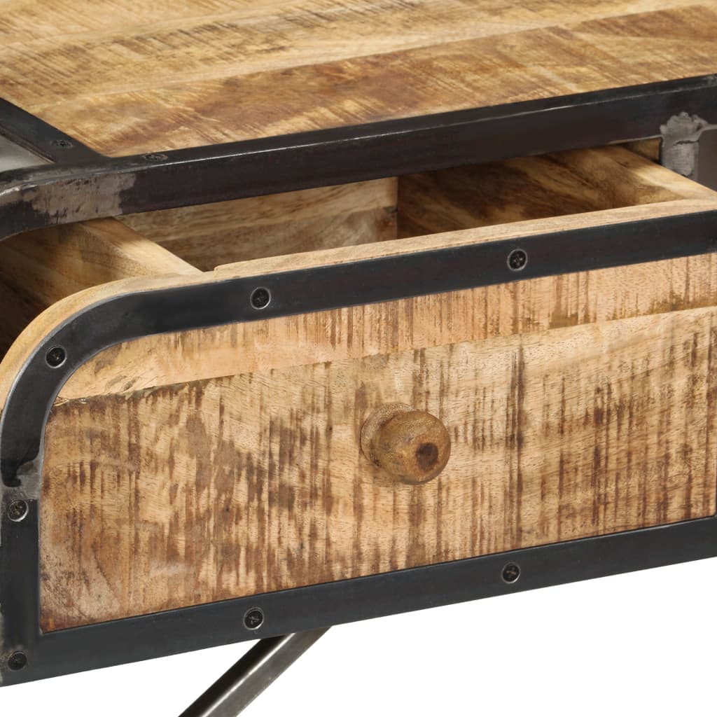 Sideboard 120x30x75 cm Solid Mango Wood - OLBRIT