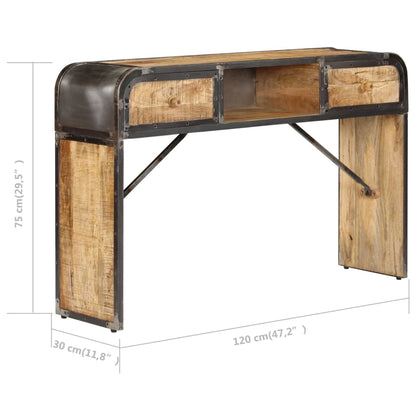 Sideboard 120x30x75 cm Solid Mango Wood - OLBRIT