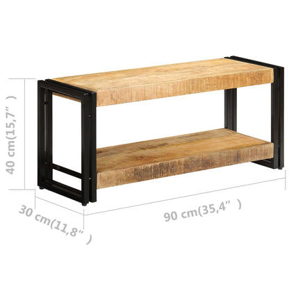 TV Cabinet 90x30x40 cm Solid Mango Wood - OLBRIT