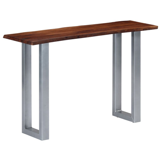 Console Table 115x35x76 cm Solid Aacia Wood and Iron - OLBRIT