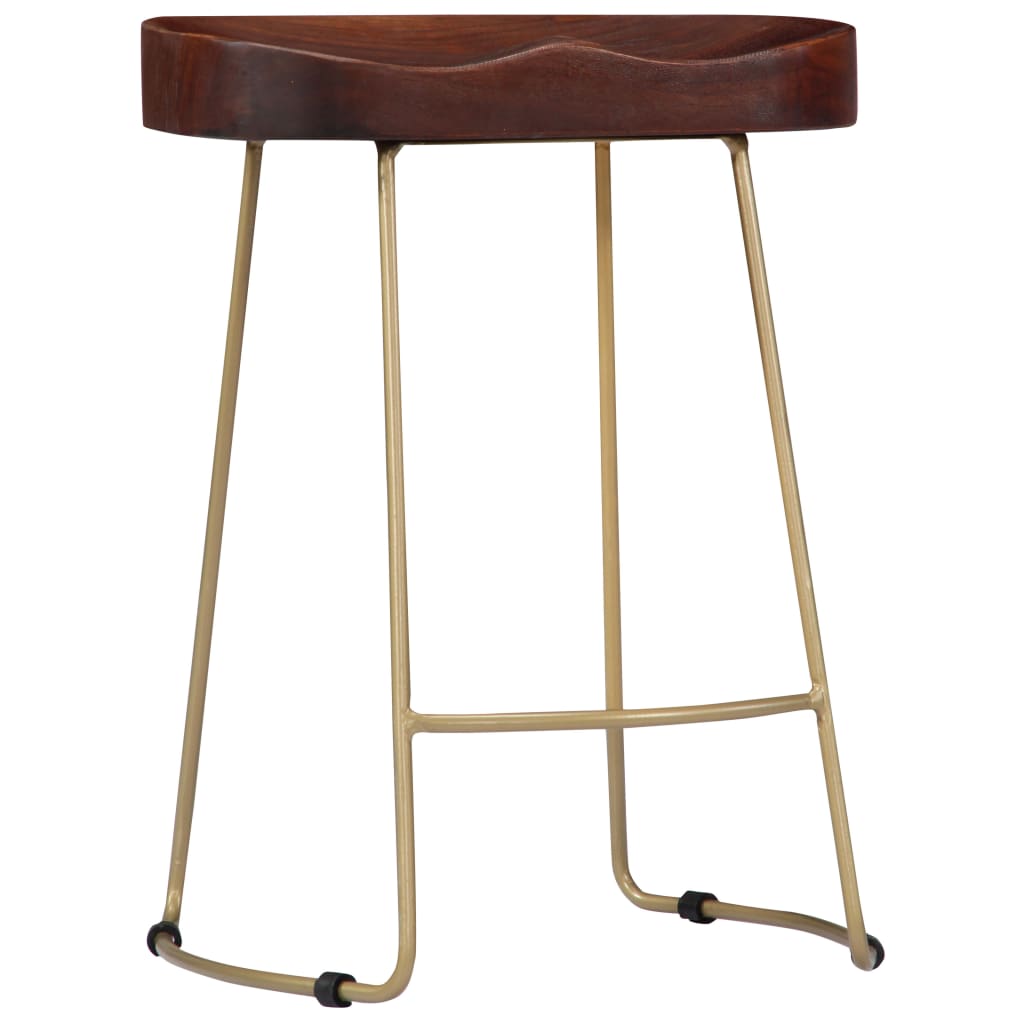 Gavin Bar Stools 2 pcs Solid Mango Wood - OLBRIT