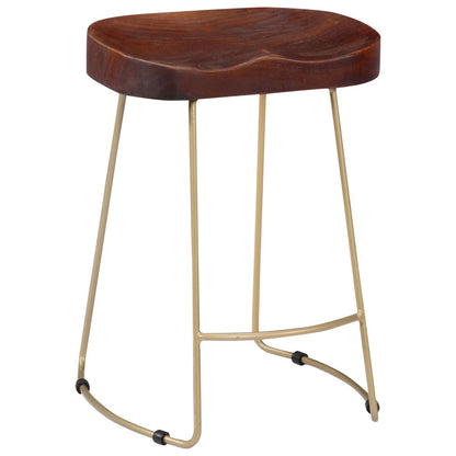Gavin Bar Stools 2 pcs Solid Mango Wood - OLBRIT