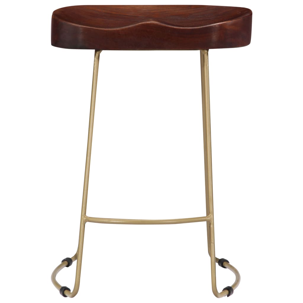 Gavin Bar Stools 2 pcs Solid Mango Wood - OLBRIT