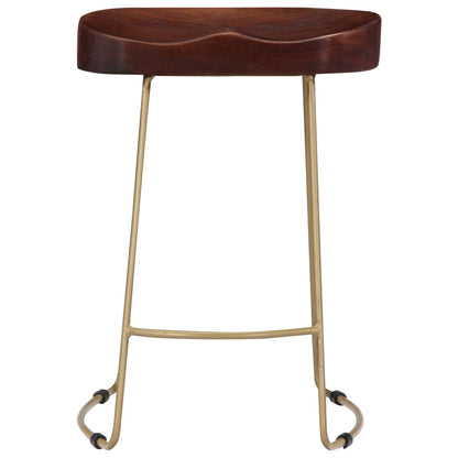 Gavin Bar Stools 2 pcs Solid Mango Wood - OLBRIT