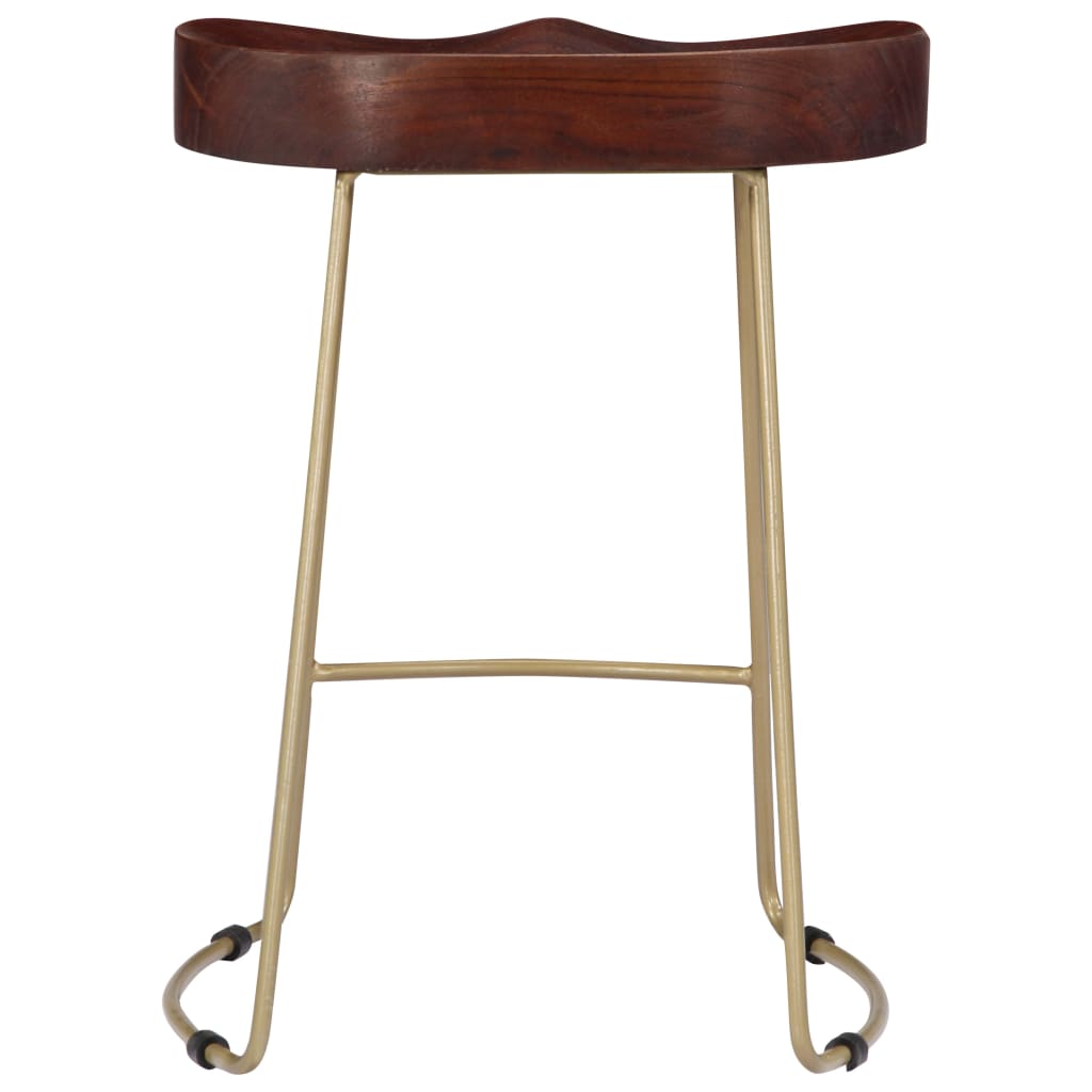 Gavin Bar Stools 2 pcs Solid Mango Wood - OLBRIT