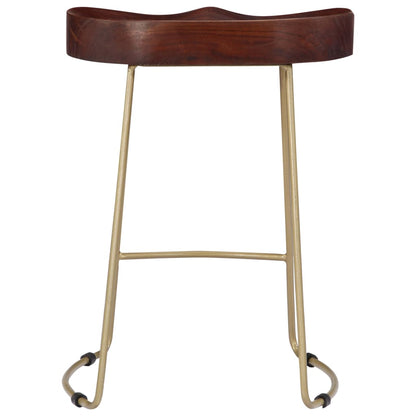 Gavin Bar Stools 2 pcs Solid Mango Wood - OLBRIT