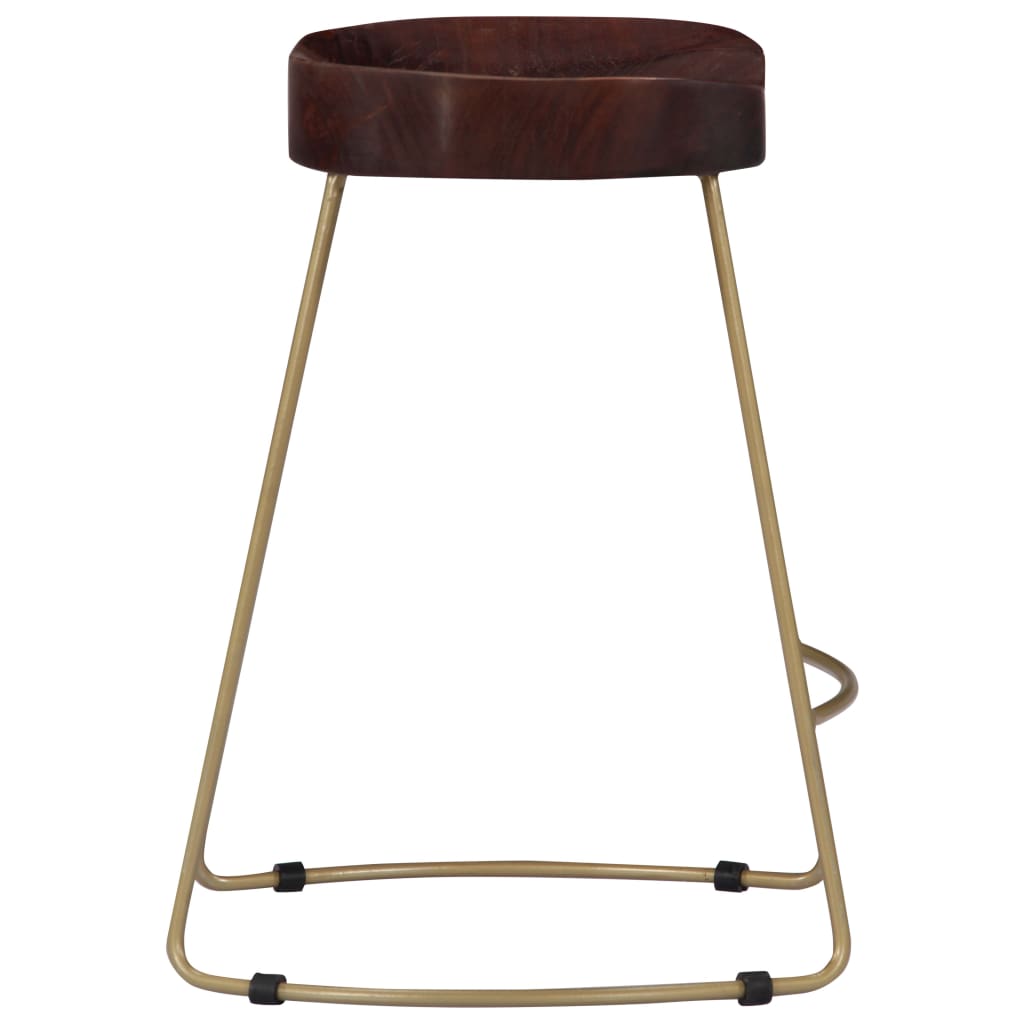 Gavin Bar Stools 2 pcs Solid Mango Wood - OLBRIT