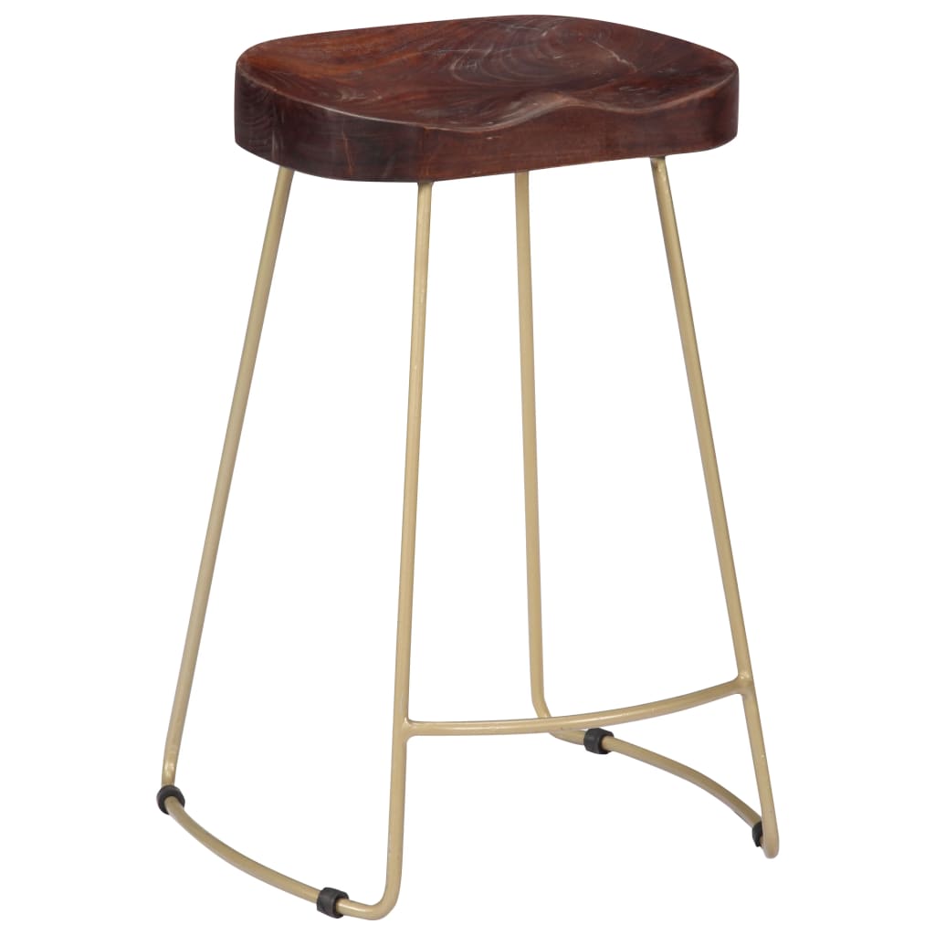 Gavin Bar Stools 2 pcs Solid Mango Wood - OLBRIT