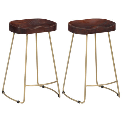 Gavin Bar Stools 2 pcs Solid Mango Wood - OLBRIT