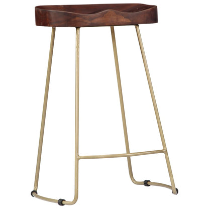 Gavin Bar Stools 2 pcs Solid Mango Wood - OLBRIT
