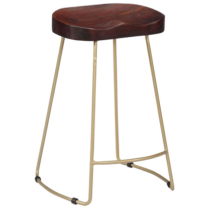 Gavin Bar Stools 2 pcs Solid Mango Wood - OLBRIT