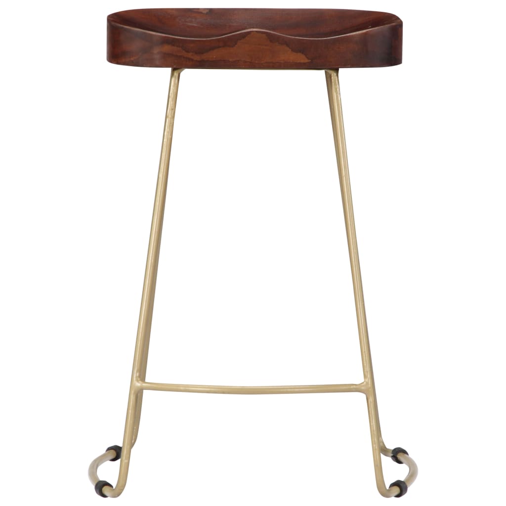 Gavin Bar Stools 2 pcs Solid Mango Wood - OLBRIT