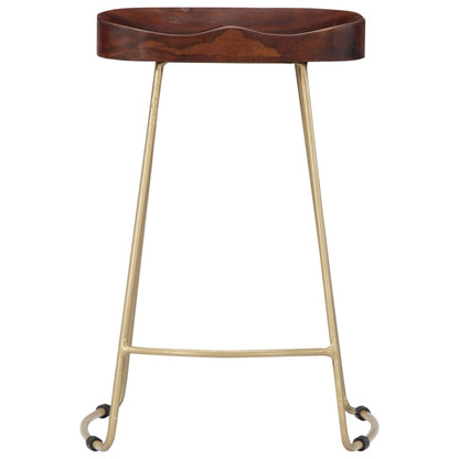 Gavin Bar Stools 2 pcs Solid Mango Wood - OLBRIT