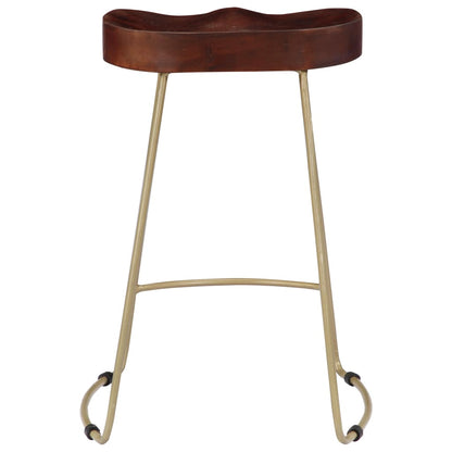 Gavin Bar Stools 2 pcs Solid Mango Wood - OLBRIT