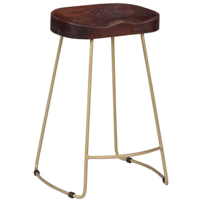Gavin Bar Stools 2 pcs Solid Mango Wood - OLBRIT