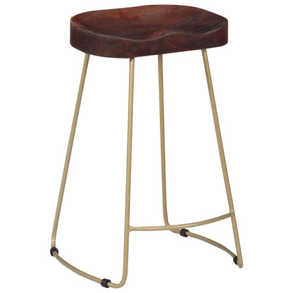 Gavin Bar Stools 2 pcs Solid Mango Wood - OLBRIT