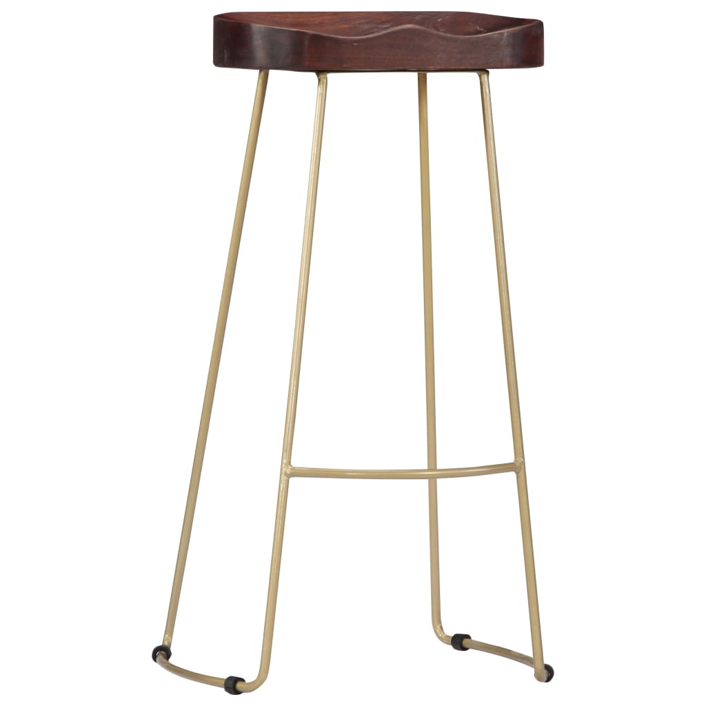 Gavin Bar Stools 2 pcs Solid Mango Wood - OLBRIT