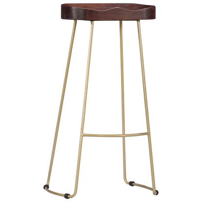 Gavin Bar Stools 2 pcs Solid Mango Wood - OLBRIT