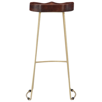 Gavin Bar Stools 2 pcs Solid Mango Wood - OLBRIT