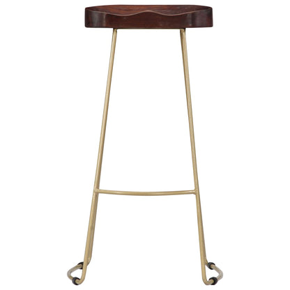 Gavin Bar Stools 2 pcs Solid Mango Wood - OLBRIT