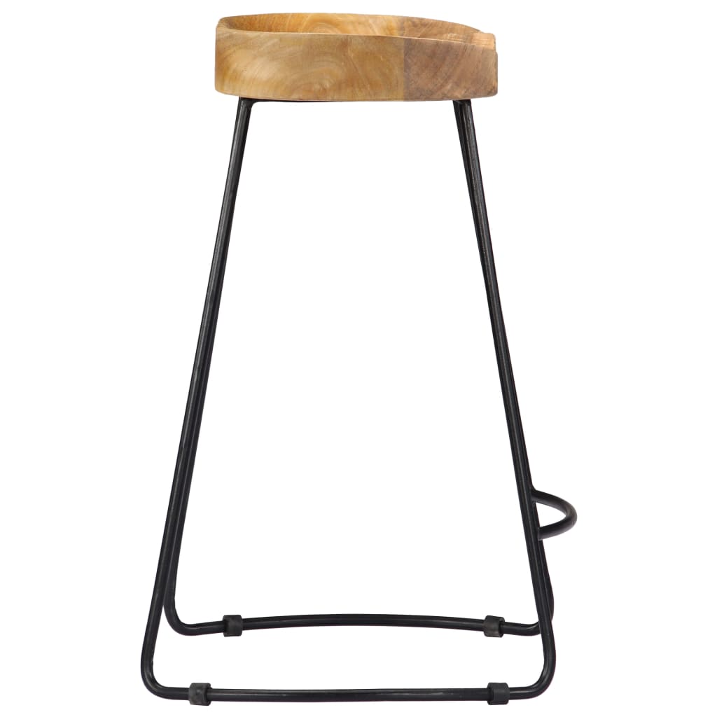 Gavin Bar Stools 2 pcs Solid Mango Wood - OLBRIT