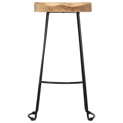 Gavin Bar Stools 2 pcs Solid Mango Wood - OLBRIT