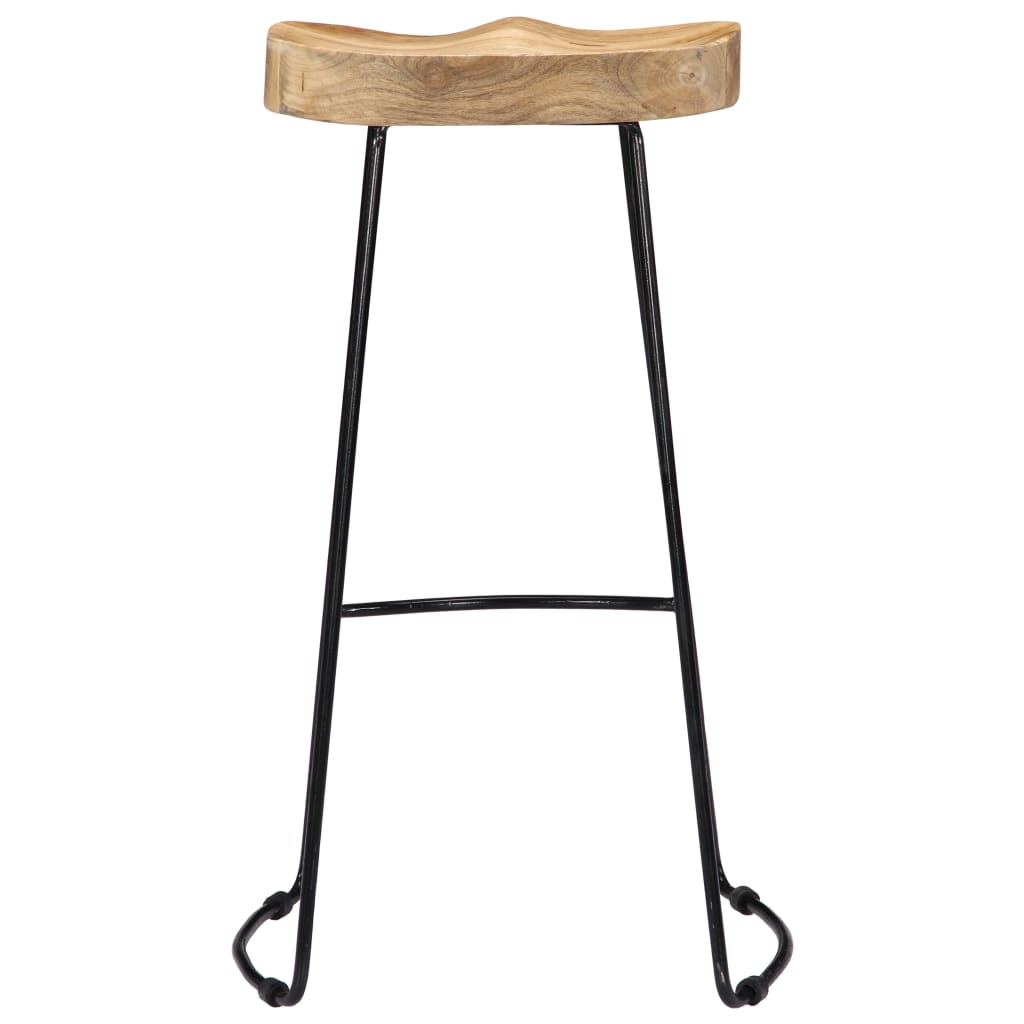 Gavin Bar Stools 2 pcs Solid Mango Wood - OLBRIT