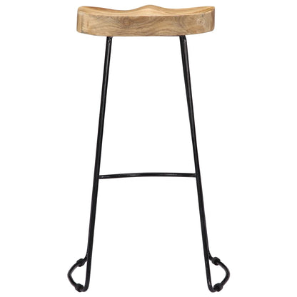 Gavin Bar Stools 2 pcs Solid Mango Wood - OLBRIT