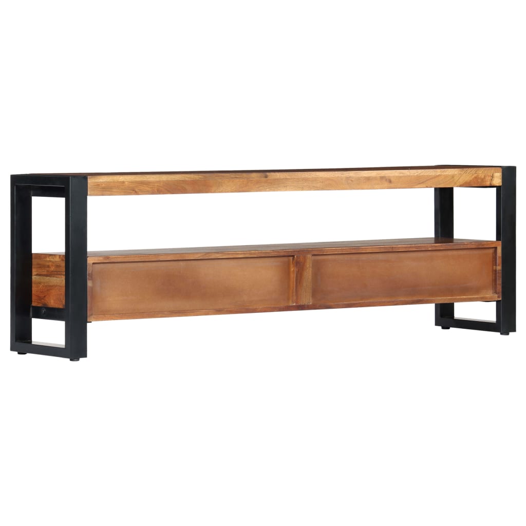 TV Cabinet 140x30x45 cm Solid Acacia Wood - OLBRIT