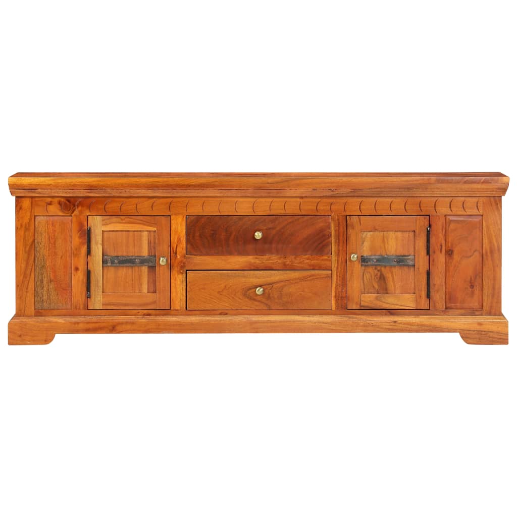 TV Cabinet 119x30x40 cm Solid Acacia Wood - OLBRIT