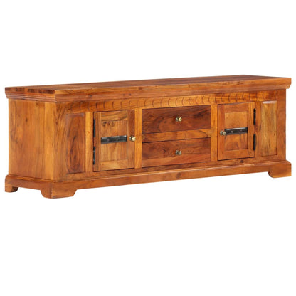 TV Cabinet 119x30x40 cm Solid Acacia Wood - OLBRIT