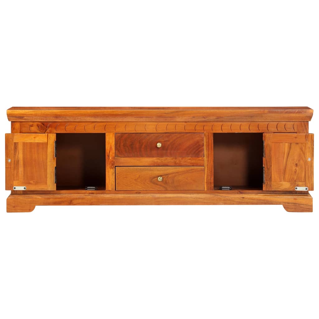 TV Cabinet 119x30x40 cm Solid Acacia Wood - OLBRIT