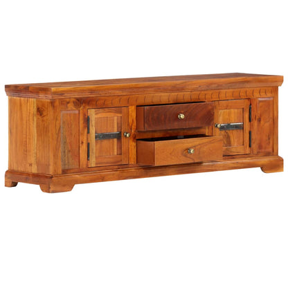TV Cabinet 119x30x40 cm Solid Acacia Wood - OLBRIT