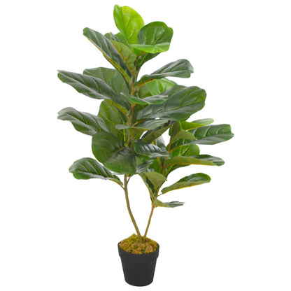 Artificial Plant Fiddle Leaves with Pot Green 90 cm - OLBRIT