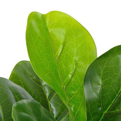 Artificial Plant Fiddle Leaves with Pot Green 90 cm - OLBRIT