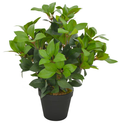 Artificial Plant Laurel Tree with Pot Green 40 cm - OLBRIT
